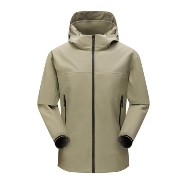 Single-layer full heat-sealed punching jacket men and women spring and fall outdoor windproof waterproof seamless pressure rubber thin section mountaineering clothing - Image 7