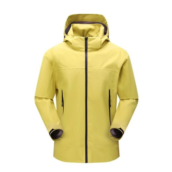 Single-layer full heat-sealed punching jacket men and women spring and fall outdoor windproof waterproof seamless pressure rubber thin section mountaineering clothing - Image 6