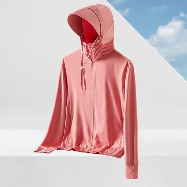 Women's Ice Silk UV Protection Hoodie with Wide Brim - Image 5